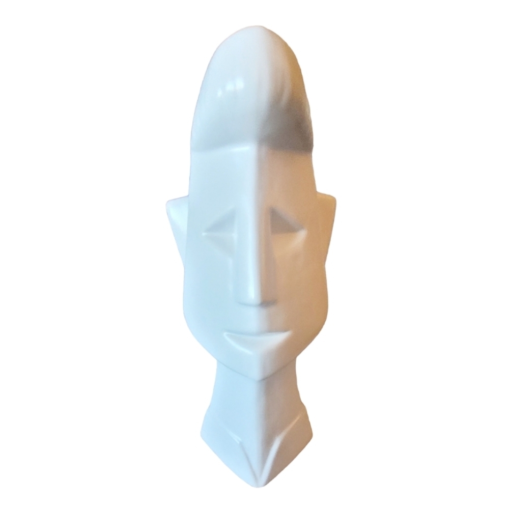 Mikasa Male Ceramic Face Abstract Vase Modern Art Flower Pot